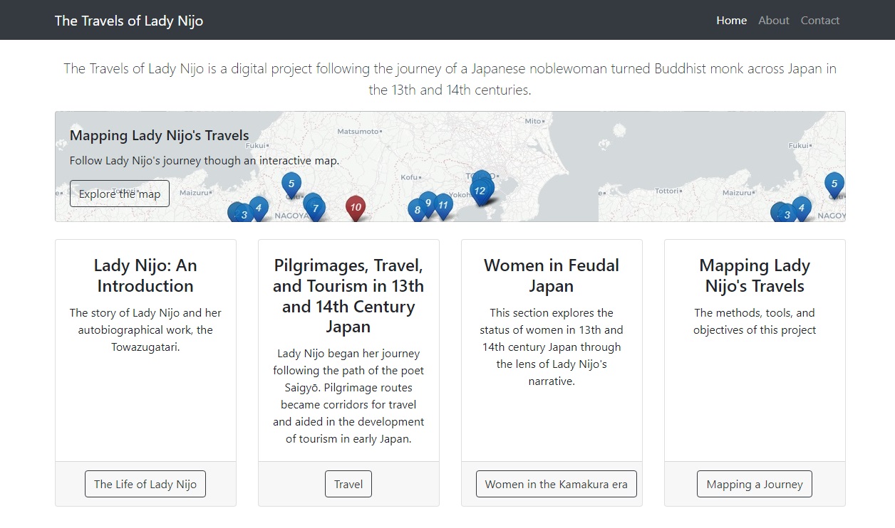 Project Highlight: The Travels of Lady Nijo: Pilgrimage, Travel, and Tourism in 13th and 14th Century Japan